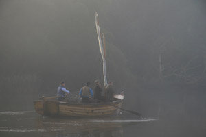 Rowing at Morwellham Quay